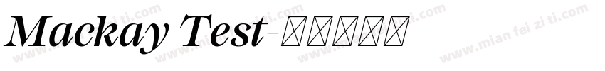 Mackay Test字体转换